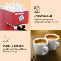 Pausa Espressomaker 1350 Watt 20 Bar Druck Wassertank: 1,4 Liter Edelstahl -Haushaltsgeräte Geschäft 10038394 de 0004 logo