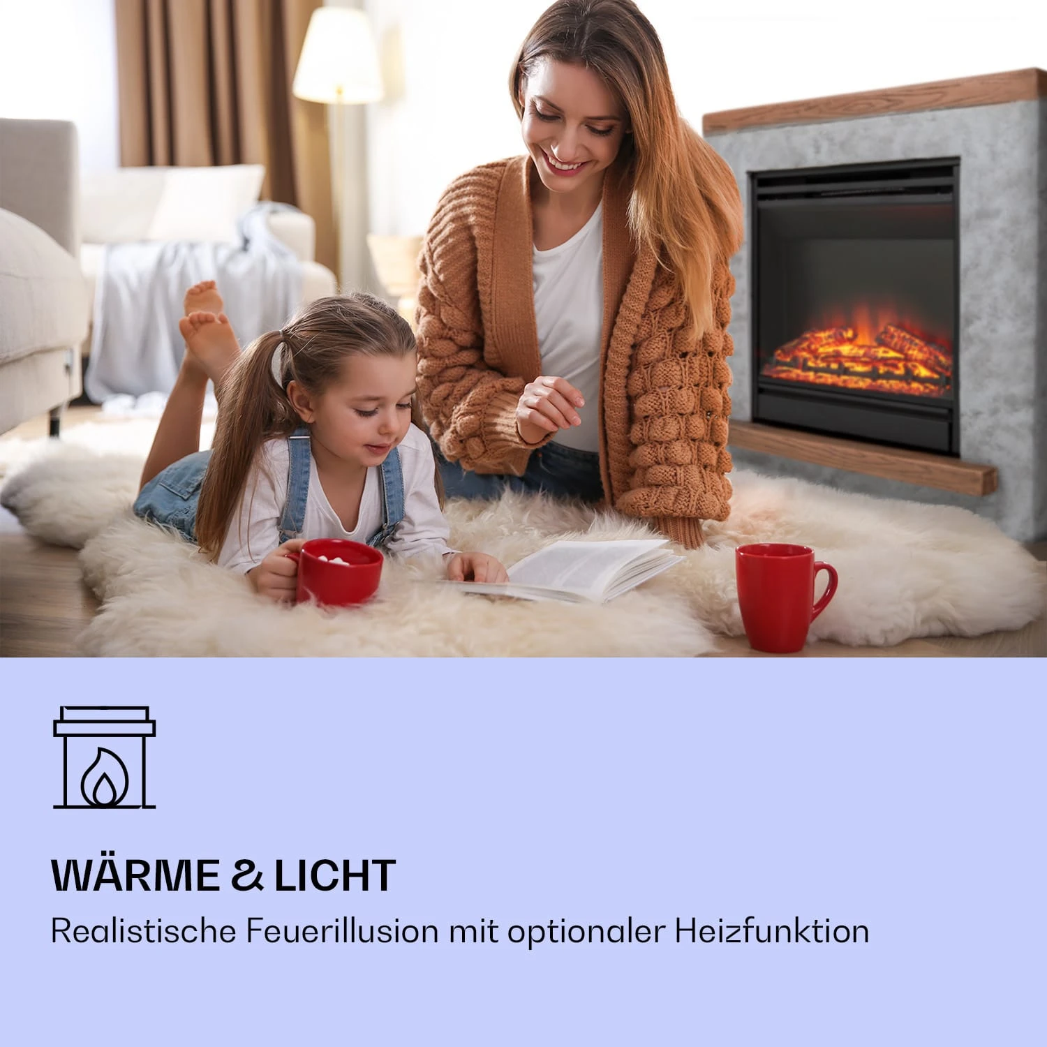 Fort Rock Elektrokamin 1800 W Heizfunktion 10 Bis 30 °C Fernbedienung 4 Fort Rock Elektrokamin 1800 W Heizfunktion 10 Bis 30 °C Fernbedienung – Bild 2