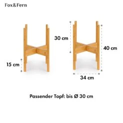 Zeist Pflanzenhalter 2 Höhen Kombinierbar Steck-Design Naturbelassen -Haushaltsgeräte Geschäft 10038450 de 0006 usp
