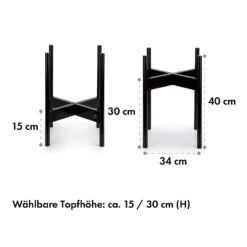 Zeist Pflanzenhalter 2 Höhen Kombinierbar Steck-Design Naturbelassen -Haushaltsgeräte Geschäft 10038455 de 0007 dimensions