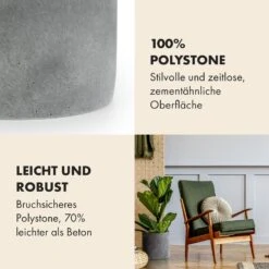 Venlo Blumentopf Polystone In- Und Outdoor 3 Größen -Haushaltsgeräte Geschäft 10038472 de 0003 usp