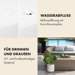 Pflanztopf Übertopf Faserstein In/Outdoor -Haushaltsgeräte Geschäft 10038509 de 0004 usp