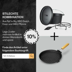 Galloway Dutch Oven 9.0 BBQ-Topf Gusseisen Größe L / 9 Qt 15 Galloway Dutch Oven 9.0 BBQ-Topf Gusseisen Größe L / 9 Qt -Haushaltsgeräte Geschäft 10038582 de 0007 usp