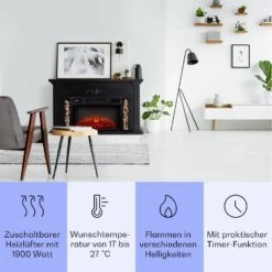 Saint Helens Elektrokamin 1900 W LED-Technik Fernbedienung -Haushaltsgeräte Geschäft 10038616 de 0003 usp