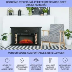 Saint Helens Elektrokamin 1900 W LED-Technik Fernbedienung -Haushaltsgeräte Geschäft 10038616 de 0006 usp