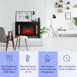 Studio Loft 2 Elektrokamin 1900 W LED-Technik Fernbedienung -Haushaltsgeräte Geschäft 10038618 de 0003 usp