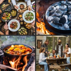 Guernsey Premium Dutch Oven 6.0 BBQ-Topf Gusseisen Standfüße Größe M / 6 Qt -Haushaltsgeräte Geschäft 10038642 de 0005 usp