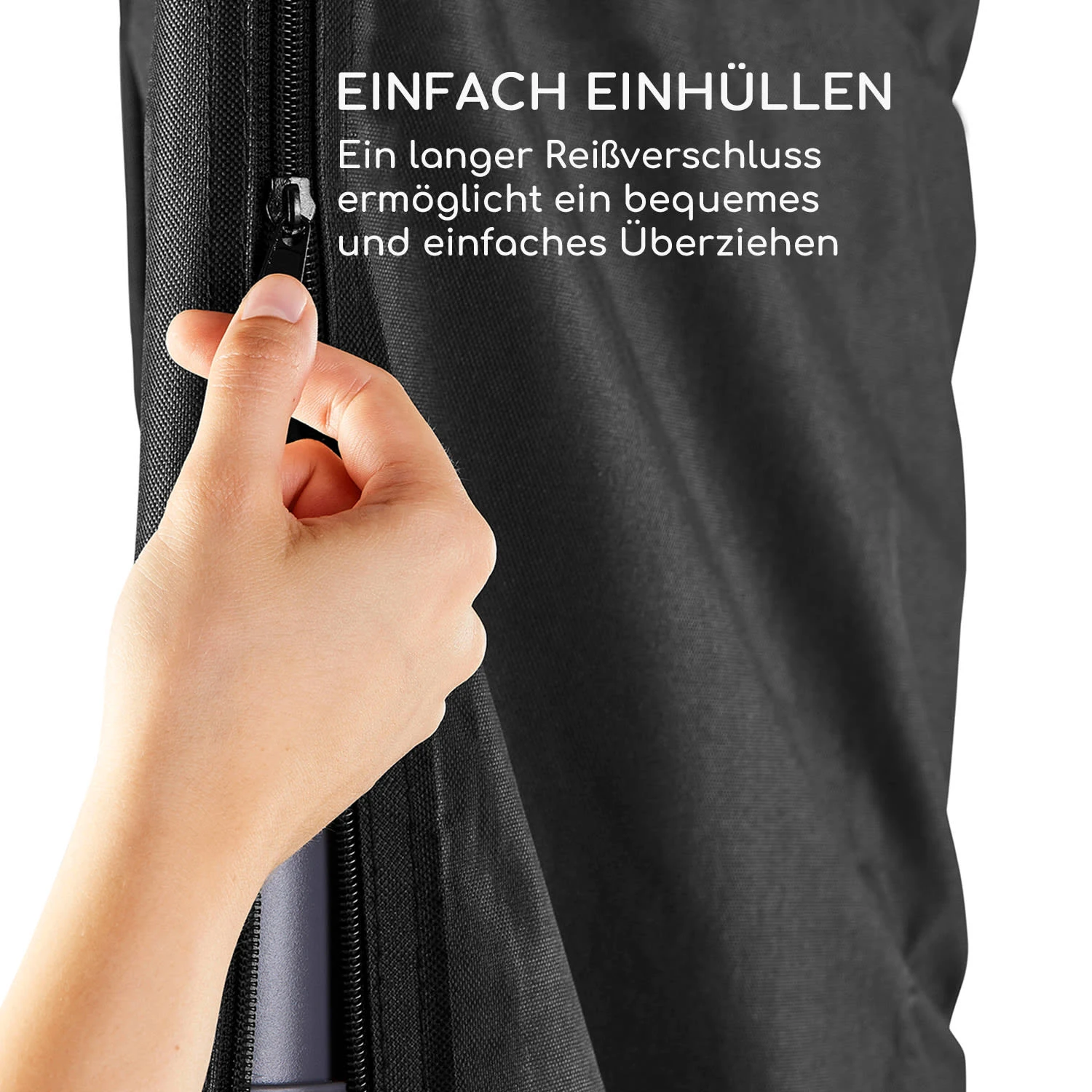 Shield Cantilever Schutzhülle Für Ampelschirm Ø 200-400cm UV-beständig 7 Shield Cantilever Schutzhülle Für Ampelschirm Ø 200-400cm UV-beständig – Bild 5