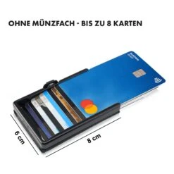 ZNAP Slim Wallet 8 Karten Münzfach 8 X 1,5 X 6 Cm (BxHxT) RFID-Schutz -Haushaltsgeräte Geschäft 10038763 de 0007 logo