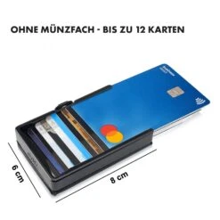 ZNAP Slim Wallet 12 Karten Münzfach 8 X 1,8 X 6 Cm (BxHxT) RFID-Schutz -Haushaltsgeräte Geschäft 10038781 de 0007 logo