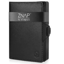 ZNAP Slim Wallet 12 Karten Münzfach 8 X 1,8 X 6 Cm (BxHxT) RFID-Schutz