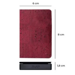 ZNAP Slim Wallet 12 Karten Münzfach 8 X 1,8 X 6 Cm (BxHxT) RFID-Schutz -Haushaltsgeräte Geschäft 10038797 yy 0008 dimensions