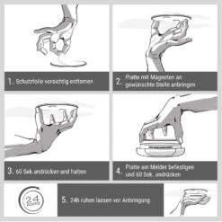 Magnetic Mount Magnethalterung Für Rauchmelder Ab 7 Cm Ø Selbstklebend -Haushaltsgeräte Geschäft 10038810 de 0005 logo