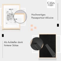 Edinburgh Bilderrahmen Rechteckig A3 41 X 28,7 Cm Fotos Passepartout Echtholz -Haushaltsgeräte Geschäft 10039278 de 0004 usp