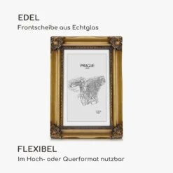 Regent Bilderrahmen Rechteckig 17 X 12 Cm Fotos Passepartout Glas Rokoko -Haushaltsgeräte Geschäft 10039336 de 0003 logo