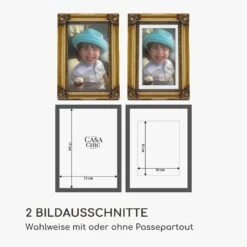 Regent Bilderrahmen Rechteckig 17 X 12 Cm Fotos Passepartout Glas Rokoko -Haushaltsgeräte Geschäft 10039336 de 0006 logo