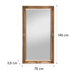 Wembley Wandspiegel Echtholz Rechteckig 140 X 75 Cm -Haushaltsgeräte Geschäft 10039384 yy 0006 logo