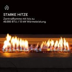 Anafi Gas-Feuerstelle 40.000BTU/13kW Abdeckung Edelstahlbrenner -Haushaltsgeräte Geschäft 10039411 de 0003 logo