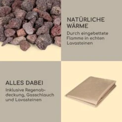 Anafi Gas-Feuerstelle 40.000BTU/13kW Abdeckung Edelstahlbrenner -Haushaltsgeräte Geschäft 10039411 de 0007 logo