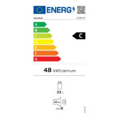 Beersafe M Quartz Kühlschrank 33 Liter 2 Böden Panoramaglastür -Haushaltsgeräte Geschäft 10039425 energy label