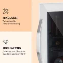 Beersafe L Quartz Kühlschrank 47 Liter 2 Böden Panoramaglastür Weiß -Haushaltsgeräte Geschäft 10039426 de 0003 logo