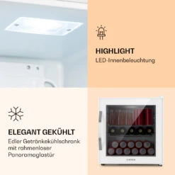 Beersafe L Quartz Kühlschrank 47 Liter 2 Böden Panoramaglastür Weiß -Haushaltsgeräte Geschäft 10039426 de 0004 logo