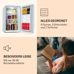 Audrey Retro-Kühlschrank 70 Liter 3 Regale 2 Türfächer Innenbeleuchtung 15 Audrey Retro-Kühlschrank 70 Liter 3 Regale 2 Türfächer Innenbeleuchtung -Haushaltsgeräte Geschäft 10039693 de 0006 logo