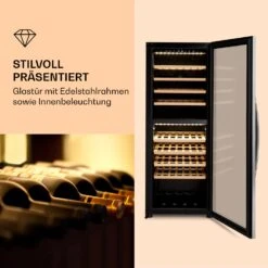 Klarstein Vinamour 77 Duo Weinkühlschrank 191 Liter 5 - 20 °C 2 Kühlzonen -Haushaltsgeräte Geschäft 10039771 de 0003 logo