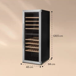 Klarstein Vinamour 77 Duo Weinkühlschrank 191 Liter 5 - 20 °C 2 Kühlzonen -Haushaltsgeräte Geschäft 10039771 yy 0007 logo