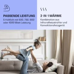 La Palma 900 Smart Infrarotstrahler Konvektor 40x160cm 900W Spiegel Standfuß -Haushaltsgeräte Geschäft 10039841 de 0005 logo