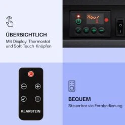 Dukono Elektrokamin 1800 W LED-Flammen Heizlüfter Timer Holzfach -Haushaltsgeräte Geschäft 10039851 de 0005 logo