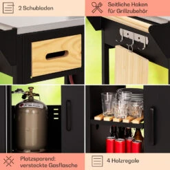 Jersey Outdoor Kitchen Gasgrill Spüle 20,7 KW 5+1 Brenner Mobil 14 Jersey Outdoor Kitchen Gasgrill Spüle 20,7 KW 5+1 Brenner Mobil -Haushaltsgeräte Geschäft 10039854 de 0005 usp