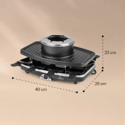 Entrecote 2-in-1 Raclette-Grill & Fondue Naturstein 1100W 8 Personen 15 Entrecote 2-in-1 Raclette-Grill & Fondue Naturstein 1100W 8 Personen -Haushaltsgeräte Geschäft 10039922 yy 0007 logo
