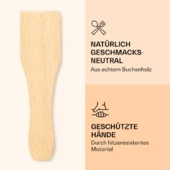 Raclette Spatulas Holzspatel Pfannenwender Zubehör 8 Stück Für Raclette-Pfännchen -Haushaltsgeräte Geschäft 10039924 de 0003 logo