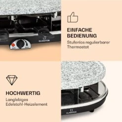 Steaklette Raclette Raclette-Grill Mit Zubehör Für 8 Personen -Haushaltsgeräte Geschäft 10039925 de 0003 logo
