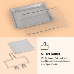 Vigor Air Heißluftfritteuse 1800 W 30 Liter 18 Programme -Haushaltsgeräte Geschäft 10039940 de 0007 logo