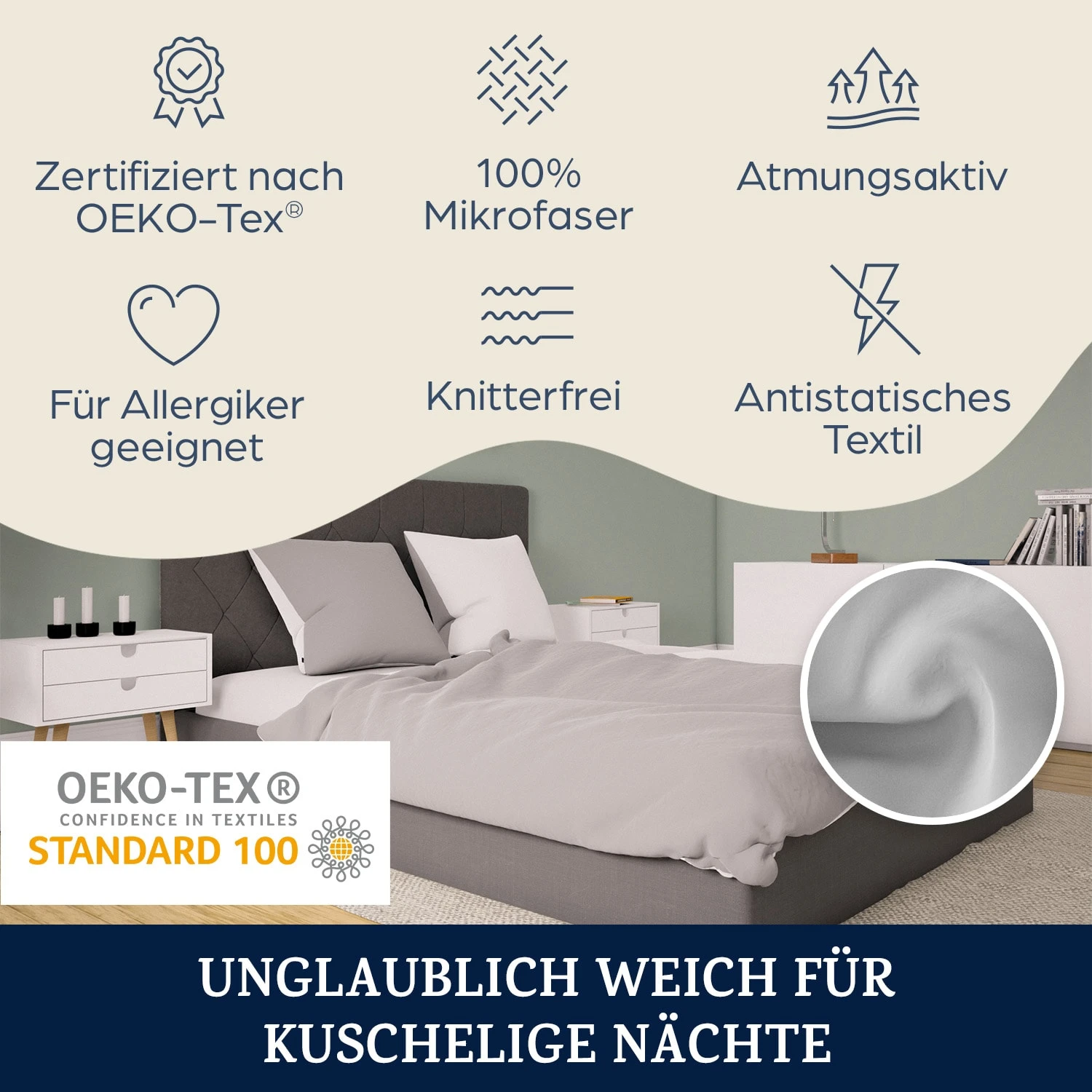 Soft Wonder-Edition Bettwäsche 200x200 Cm Mikrofaser 4 Soft Wonder-Edition Bettwäsche 200x200 Cm Mikrofaser – Bild 2