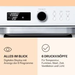 Prime Air Heißluftfritteuse 1500W 23l Timer 8 Programme 12 Prime Air Heißluftfritteuse 1500W 23l Timer 8 Programme -Haushaltsgeräte Geschäft 10040026 de 0004 logo