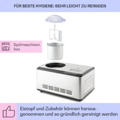 Dolce Bacio Smart Eiscremebereiter Yogurtmaker Kompressor 2 Liter WiFi Touch Edelstahl 14 Dolce Bacio Smart Eiscremebereiter Yogurtmaker Kompressor 2 Liter WiFi Touch Edelstahl -Haushaltsgeräte Geschäft 10040048 de 0005 logo