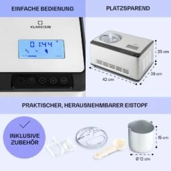 Dolce Bacio Smart Eiscremebereiter Yogurtmaker Kompressor 2 Liter WiFi Touch Edelstahl 15 Dolce Bacio Smart Eiscremebereiter Yogurtmaker Kompressor 2 Liter WiFi Touch Edelstahl -Haushaltsgeräte Geschäft 10040048 de 0006 logo