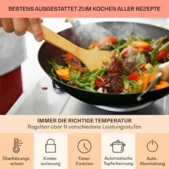 Ramsey Doppel-Kochfeld 2400W 11 Leistungsstufen Glaskeramik 15 Ramsey Doppel-Kochfeld 2400W 11 Leistungsstufen Glaskeramik -Haushaltsgeräte Geschäft 10040070 de 0005 usp