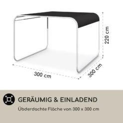 Orleans Gazebo 300 X 220 X 300 Cm Schiebedach UV-Schutz 50+ Leicht -Haushaltsgeräte Geschäft 10040119 de 0005 logo