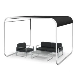 Orleans Gazebo 300 X 220 X 300 Cm Schiebedach UV-Schutz 50+ Leicht