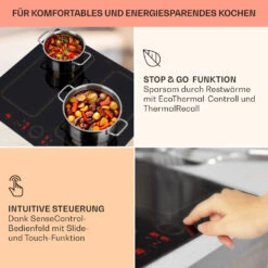 Victoria 4 Flex Induktionskochfeld Einbau 7000W 2 Flexzonen Timer -Haushaltsgeräte Geschäft 10040201 de 0004 usp