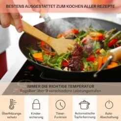 Victoria 4 Flex Induktionskochfeld Einbau 7000W 2 Flexzonen Timer -Haushaltsgeräte Geschäft 10040201 de 0005 usp