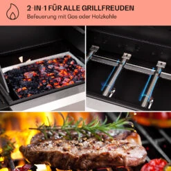 Kingsville 4.1 Kombigrill Gas + Kohle 13,7 KW 4+1 Brenner -Haushaltsgeräte Geschäft 10040271 de 0003 usp