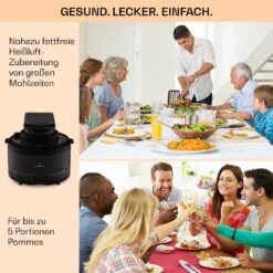 Vendure Heißluftfritteuse Mit Dampffunktion 1250W 5 Liter 6 Programme -Haushaltsgeräte Geschäft 10040278 de 0006 usp