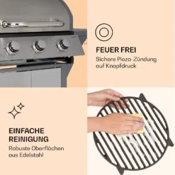 Lucifer 3 Gasgrill 3 X 3,6 KW Brenner 60x45cm Grill Edelstahl Mobil 16 Lucifer 3 Gasgrill 3 X 3,6 KW Brenner 60x45cm Grill Edelstahl Mobil -Haushaltsgeräte Geschäft 10040280 de 0007 logo