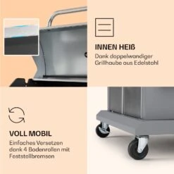 Lucifer 4 Gasgrill 4 X 3,6 KW Brenner 69x45cm Grill Edelstahl Mobil -Haushaltsgeräte Geschäft 10040281 de 0006 logo