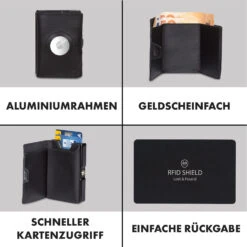 ZNAP Airtag Wallet 12 Karten Münzfach 9x1,8x6 Cm (BxHxT) RFID-Schutz 12 ZNAP Airtag Wallet 12 Karten Münzfach 9x1,8x6 Cm (BxHxT) RFID-Schutz -Haushaltsgeräte Geschäft 10040314 de 0003 logo